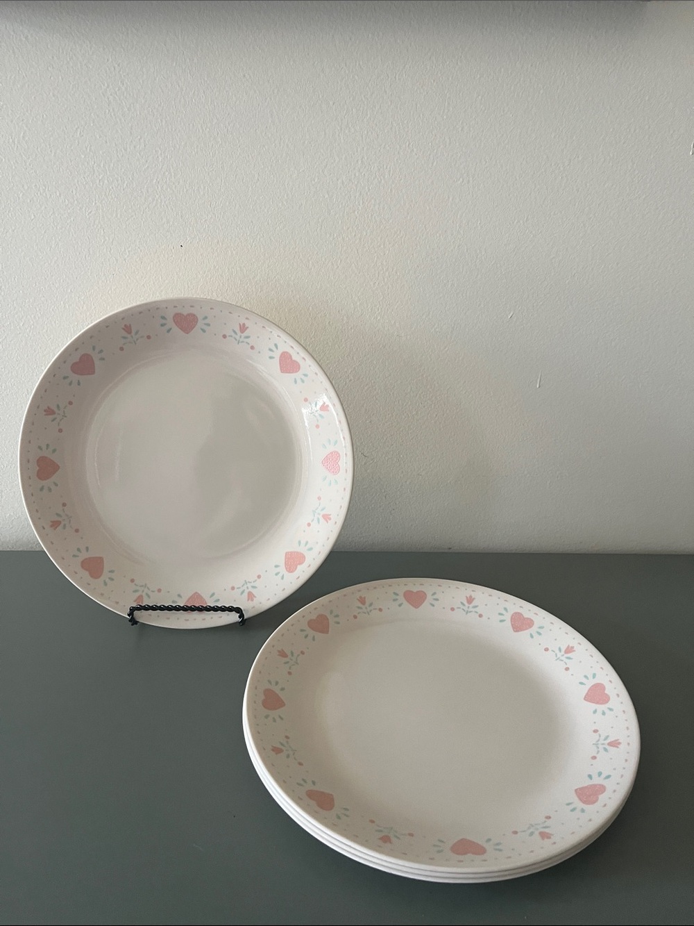 Vintage Corelle “Forever Yours” pattern- Set of 4